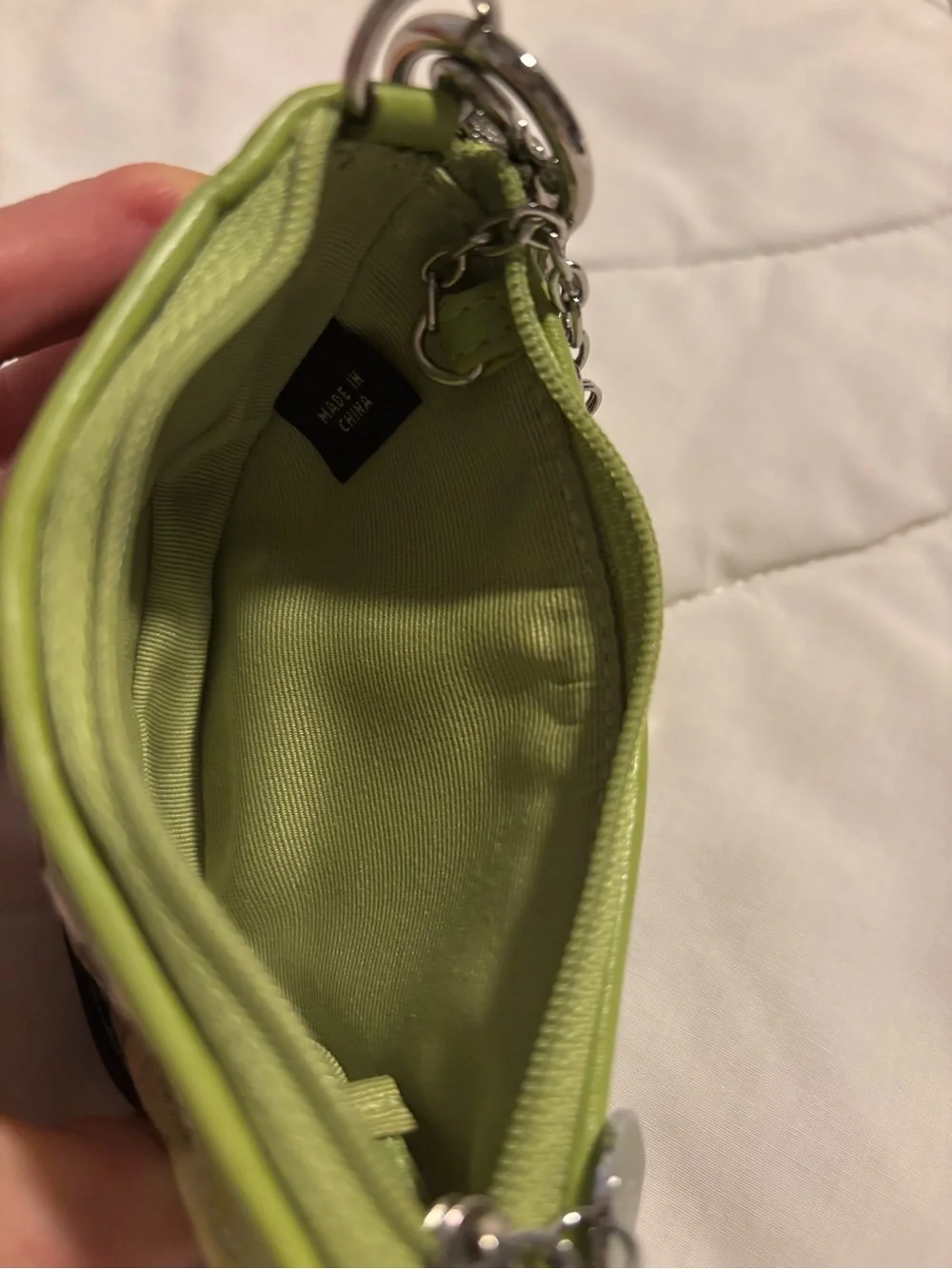 Coach wristlet lime